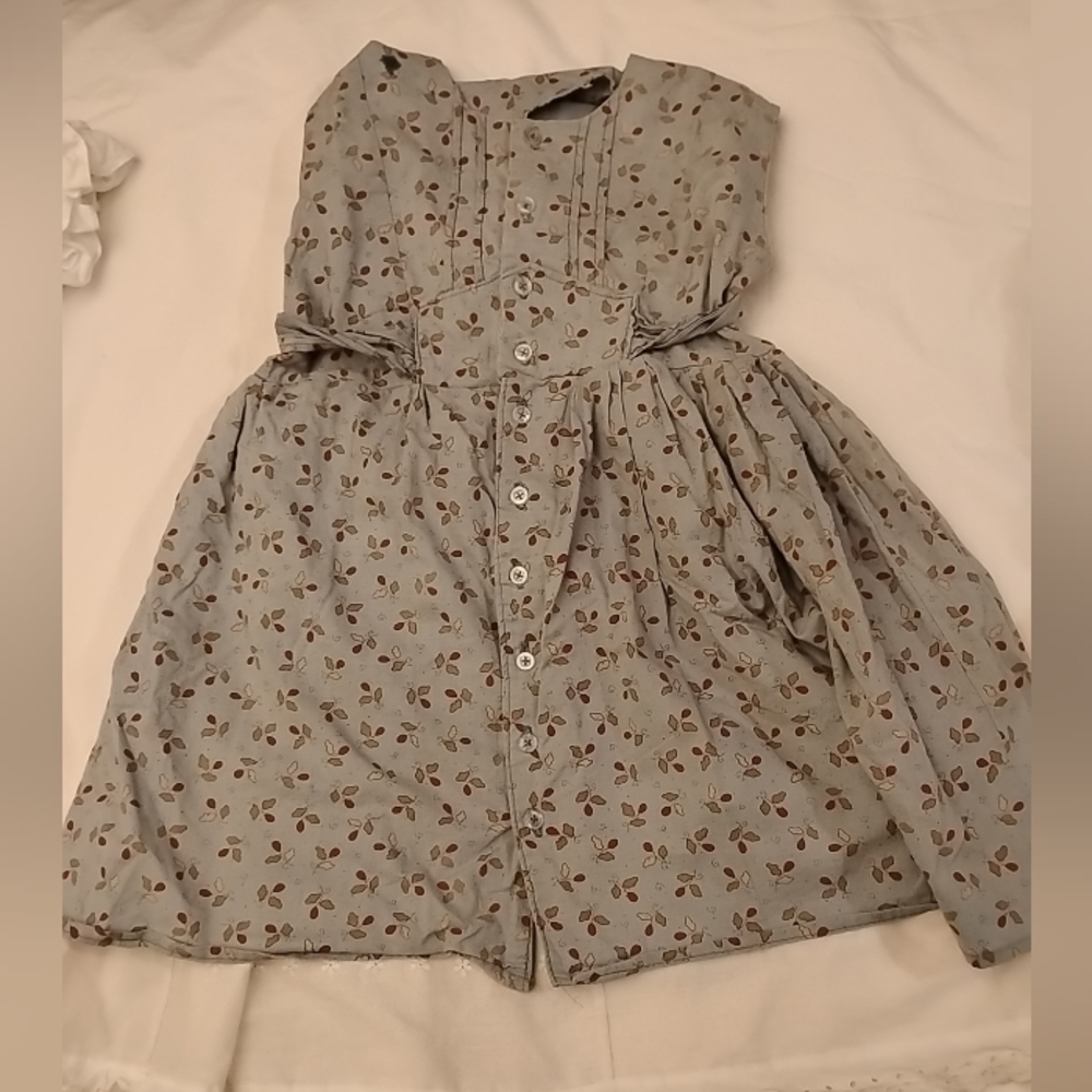 Lot Pioneer Little House Prairie Dress Girls Bonnet Victorian Frontier Costume - Picture 7 of 16
